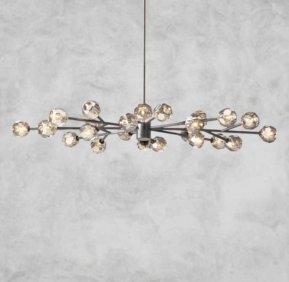 Boule De Cristal Oval Chandelier 72"